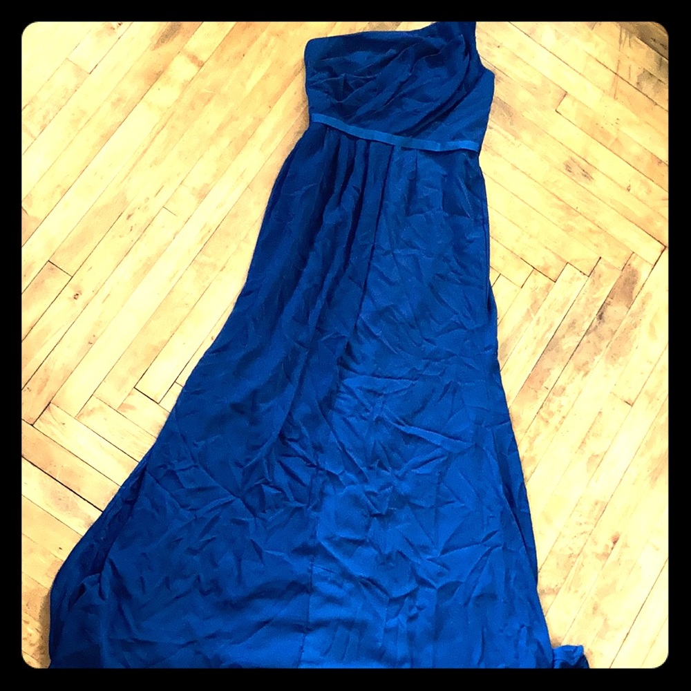 Single Strap Brides Maid Dress in Navy/Marine